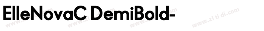 ElleNovaC DemiBold字体转换